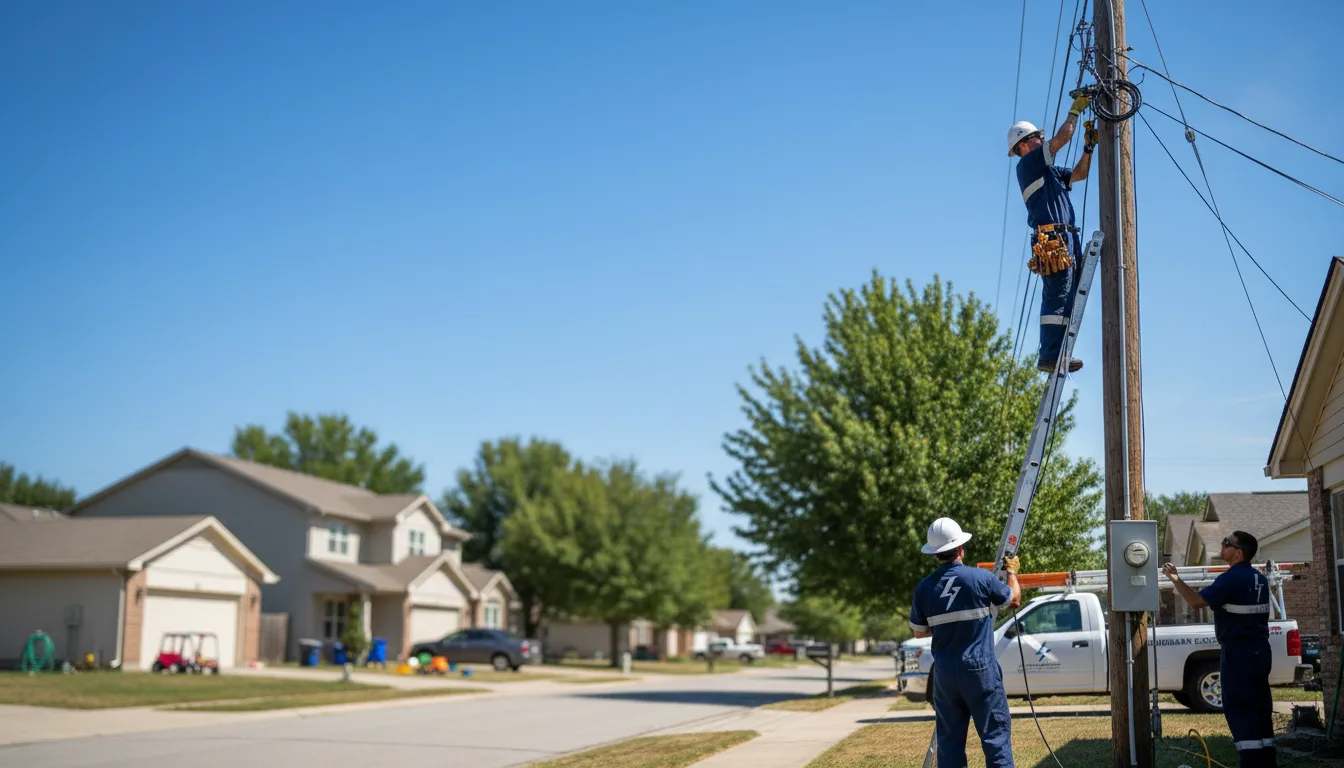 Residential electrician providing installation services in Lynn Center, IL